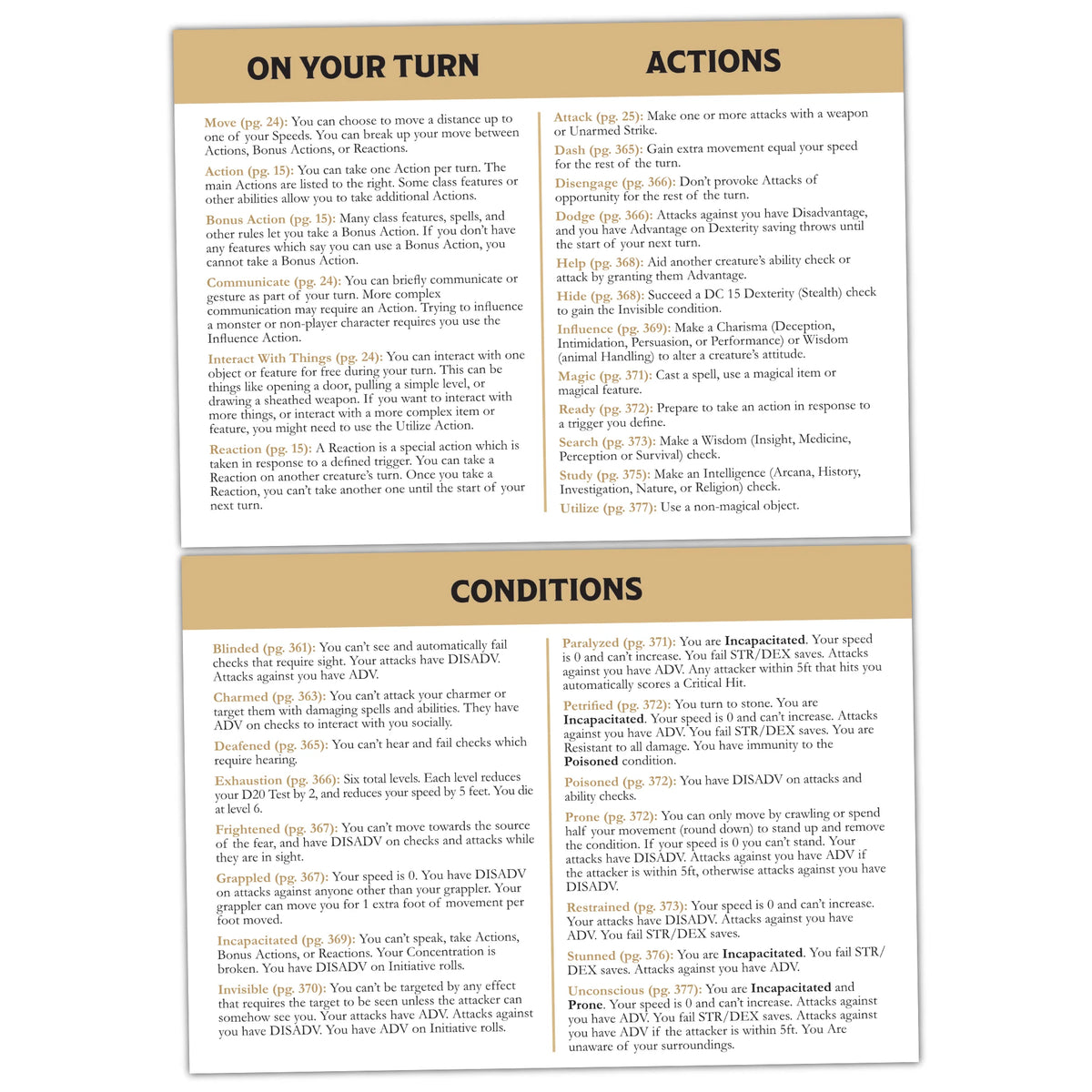 Class Cheat Sheets For D&D 5.5 (2024)