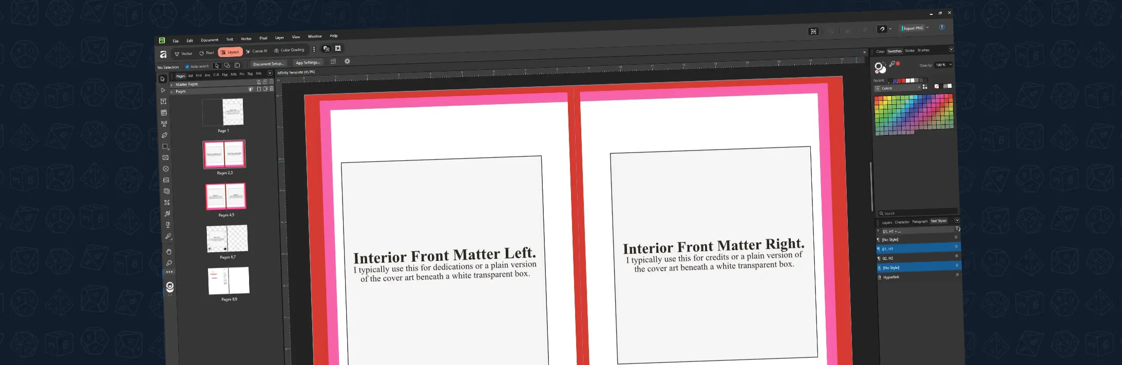 Affinity Starter Templates – Icarus Games
